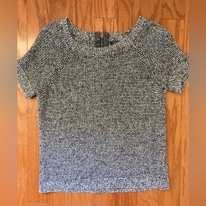 Lucky Brand navy short sleeve sweater